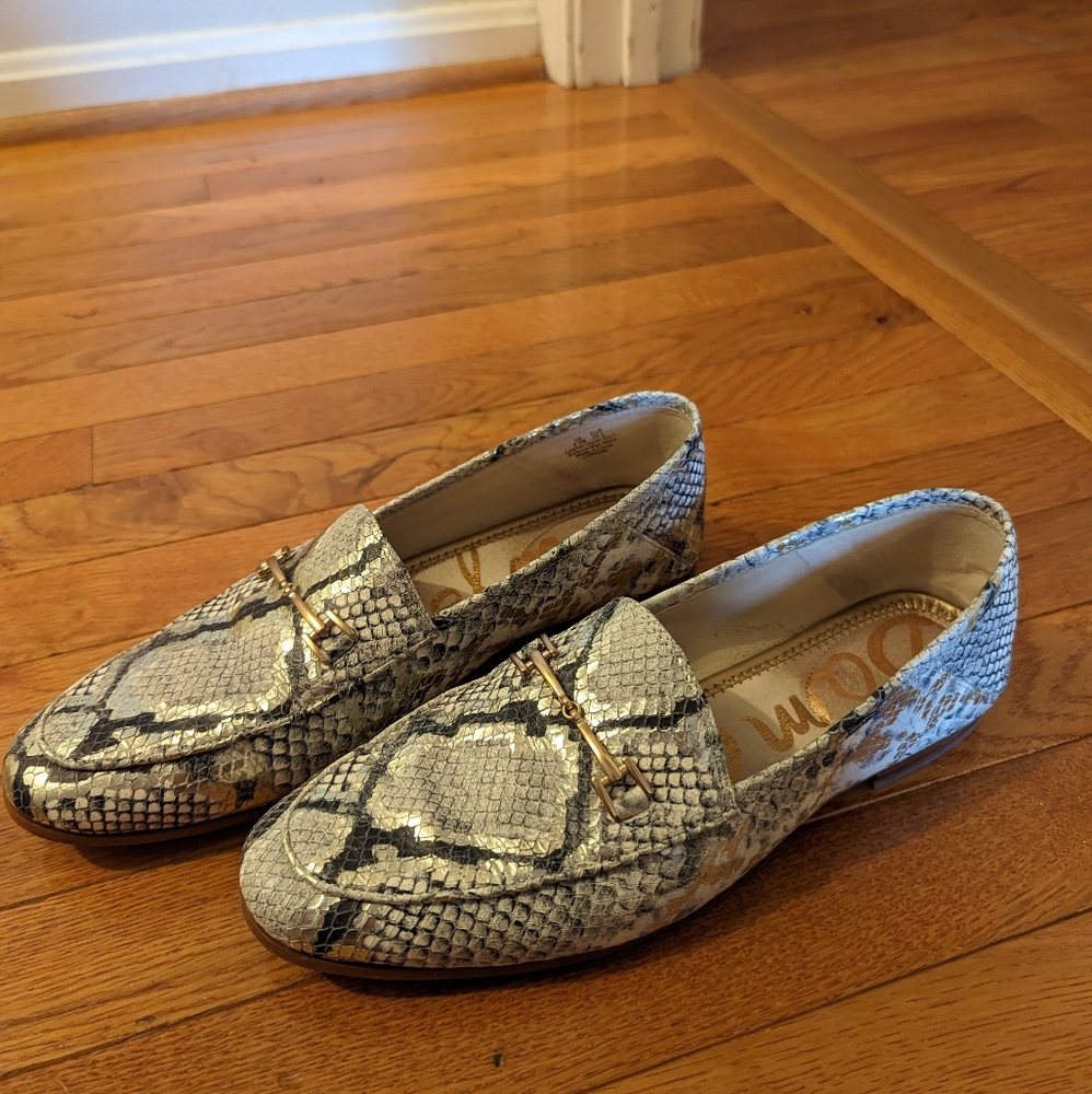 Sam Edelman snakeskin print loafers